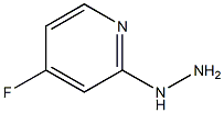 1-(4-fluoropyridin-2-yl)hydrazine 化学構造式