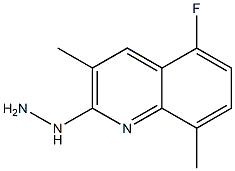 1-(5-fluoro-3,8-dimethylquinolin-2-yl)hydrazine Structure