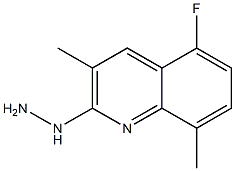 1-(5-fluoro-3,8-dimethylquinolin-2-yl)hydrazine 结构式