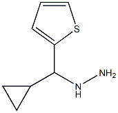 1-(cyclopropyl(thiophen-2-yl)methyl)hydrazine Structure