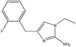 1-ethyl-4-(2-fluorobenzyl)-1H-imidazol-2-amine Structure