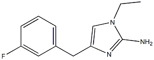 1-ethyl-4-(3-fluorobenzyl)-1H-imidazol-2-amine 结构式