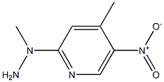 1-methyl-1-(4-methyl-5-nitropyridin-2-yl)hydrazine Structure
