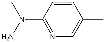 1-methyl-1-(5-methylpyridin-2-yl)hydrazine,,结构式