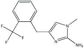 1-methyl-4-(2-trifluoromethylbenzyl)-1H-imidazol-2-amine|