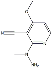 2-(1-methylhydrazinyl)-4-methoxypyridine-3-carbonitrile Structure