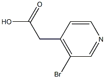 2-(3-bromopyridin-4-yl)acetic acid,,结构式