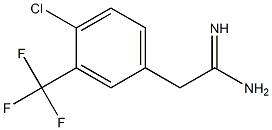 2-(4-chloro-3-(trifluoromethyl)phenyl)acetamidine Structure