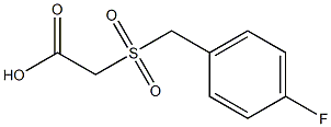 2-(4-fluorobenzylsulfonyl)acetic acid Structure