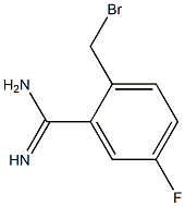 2-(bromomethyl)-5-fluorobenzamidine Structure