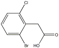 2-BROMO-6-CHLOROPHENYLACETIC ACID 结构式