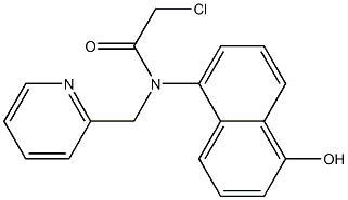 2-chloro-N-(1-hydroxynaphthalen-5-yl)-N-((pyridin-2-yl)methyl)acetamide Structure
