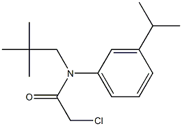 2-chloro-N-(3-isopropylphenyl)-N-neopentylacetamide 化学構造式