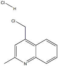 2-METHYL-4-CHLOROMETHYLQUINOLINE HYDROCHLORIDE Structure