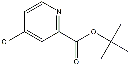 2-PYRIDINECARBOXYLIC ACID, 4-CHLORO-, 1,1-DIMETHYLETHYL ESTER 结构式