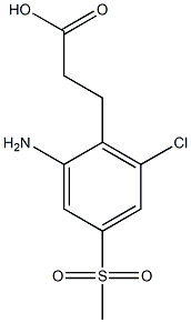 3-(2-amino-6-chloro-4-(methylsulfonyl)phenyl)propanoic acid