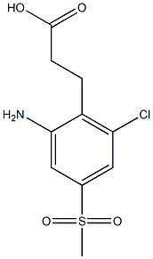 3-(2-amino-6-chloro-4-(methylsulfonyl)phenyl)propanoic acid|