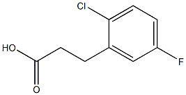 3-(2-chloro-5-fluorophenyl)propanoic acid Structure