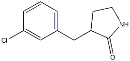 3-(3-chlorobenzyl)pyrrolidin-2-one Structure