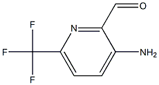 3-Amino-6-trifluoromethyl-pyridine-2-carbaldehyde,,结构式