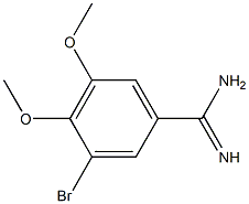 3-bromo-4,5-dimethoxybenzamidine 化学構造式