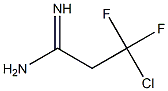 3-chloro-3,3-difluoropropanamidine Structure