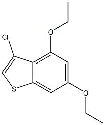 3-chloro-4,6-diethoxybenzo[b]thiophene Structure