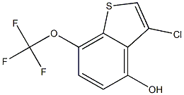 3-chloro-7-(trifluoromethoxy)benzo[b]thiophen-4-ol Struktur