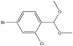 4-BROMO-2-CHLOROBENZALDEHYDE DIMETHYL ACETAL Structure