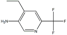 4-Ethyl-6-trifluoromethyl-pyridin-3-ylamine Structure