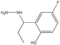 4-fluoro-2-(1-hydrazinylpropyl)phenol Structure
