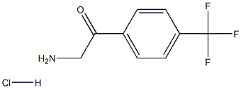 4-TRIFLUOROMETHYLPHENACYLAMINE HYDROCHLORIDE 结构式