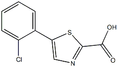 5-(2-chlorophenyl)thiazole-2-carboxylic acid,,结构式