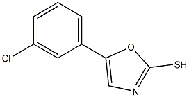 5-(3-CHLOROPHENYL)-1,3-OXAZOLE-2-THIOL,,结构式