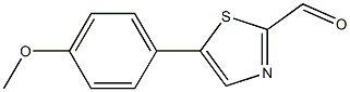 5-(4-methoxyphenyl)thiazole-2-carbaldehyde Structure