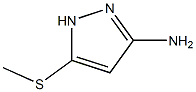 5-(methylthio)-1H-pyrazol-3-amine Struktur