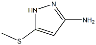 5-(methylthio)-1H-pyrazol-3-amine Structure