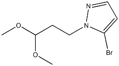 5-bromo-1-(3,3-dimethoxypropyl)-1H-pyrazole,,结构式