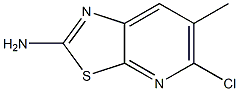 5-chloro-6-methylthiazolo[5,4-b]pyridin-2-amine Struktur