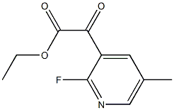 ethyl 2-(2-fluoro-5-methylpyridin-3-yl)-2-oxoacetate Structure