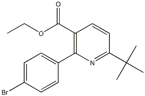 ethyl 2-(4-bromophenyl)-6-tert-butylnicotinate Structure