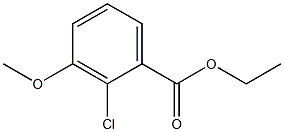 ethyl 2-chloro-3-methoxybenzoate 化学構造式