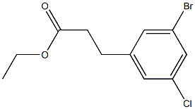 ethyl 3-(3-bromo-5-chlorophenyl)propanoate Structure