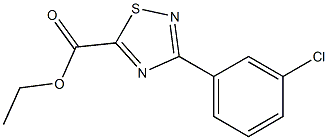 ethyl 3-(3-chlorophenyl)-1,2,4-thiadiazole-5-carboxylate Structure