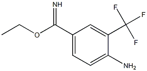 ethyl 4-amino-3-(trifluoromethyl)benzoimidate 结构式