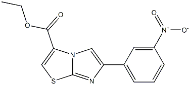 ETHYL 6-(3-NITROPHENYL)IMIDAZO[2,1-B][1,3]THIAZOLE-3-CARBOXYLATE Struktur