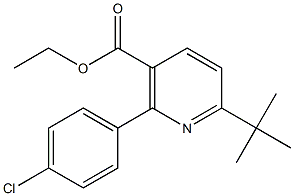 ethyl 6-tert-butyl-2-(4-chlorophenyl)nicotinate Structure