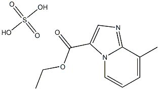 ethyl 8-methylimidazo[1,2-a]pyridine-3-carboxylate sulfate,,结构式