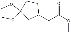 methyl 2-(3,3-dimethoxycyclopentyl)acetate Structure