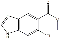 methyl 6-chloro-1H-indole-5-carboxylate Struktur